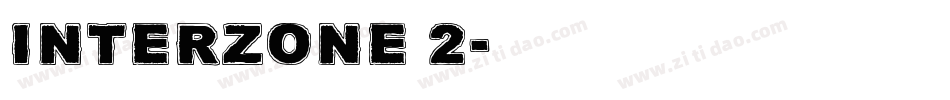 InterZone 2字体转换